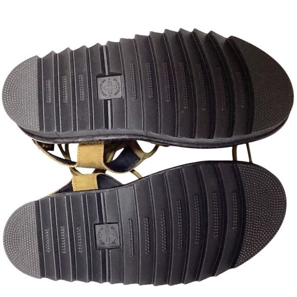 Dr Martens Sandals Women 7 Green Nartilla Leather Lace Up Platform Gladiator NEW - Picture 10 of 12